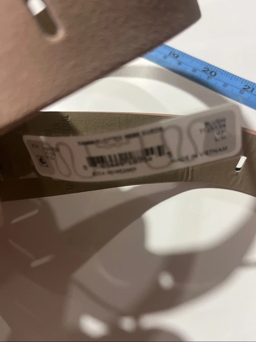 Women's Nude Leather Belt Strap — Minimalist Chic